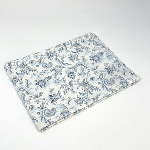 Ralph Lauren Jacobean Floral Paisley Blue White Standard Pillow Sham Cotton